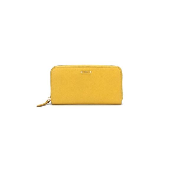 Fendi Handbags - Pre Loved Fendi Yellow Leather Long Wallet in AB Condition